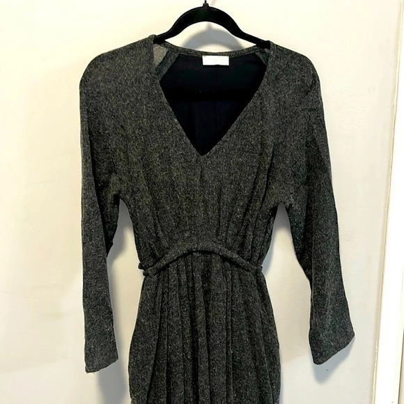 Louizon Paris midi wool blend dress grey size small - Picture 4 of 7
